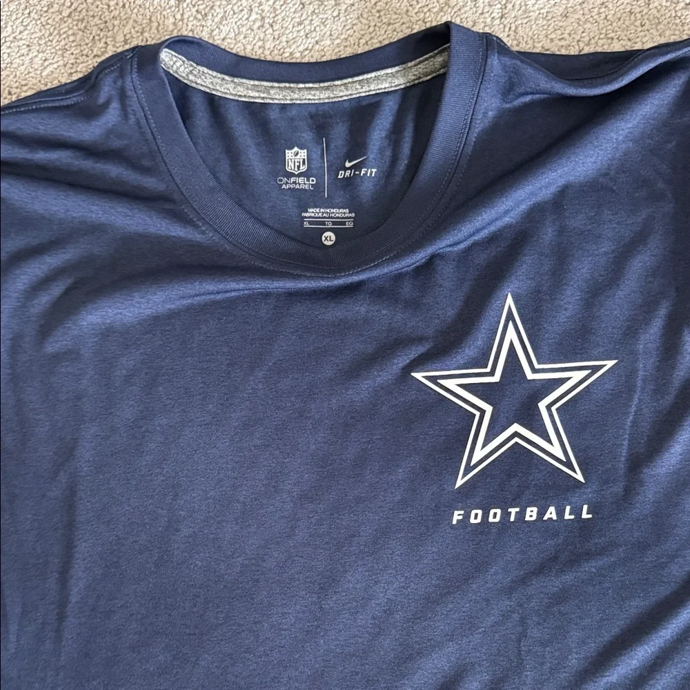 Nike Navy Long Sleeve Shirt with Star Emblem